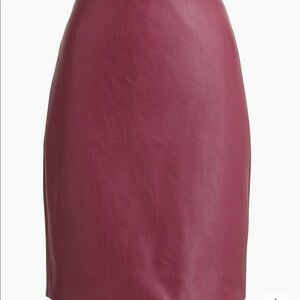 Faux Leather Pencil Skirt - NWT.